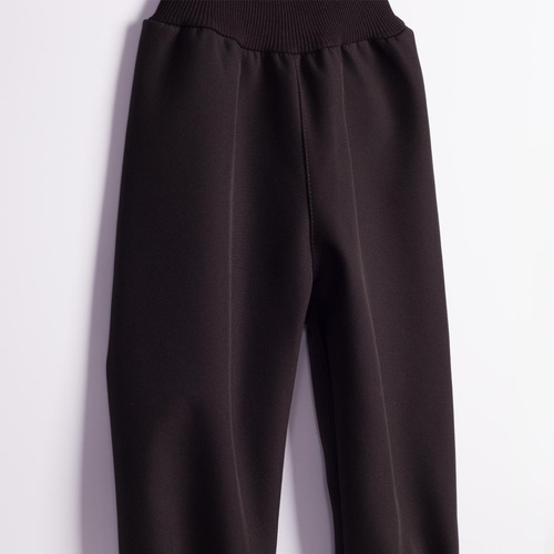 Nicol Pantaloni softshell copii 229055 polar talie înaltă cu manșete - negru