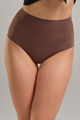 3151 Spiman Cioccolato Chiloți modelatori cu talie înaltă, fără cusături, din microfibră