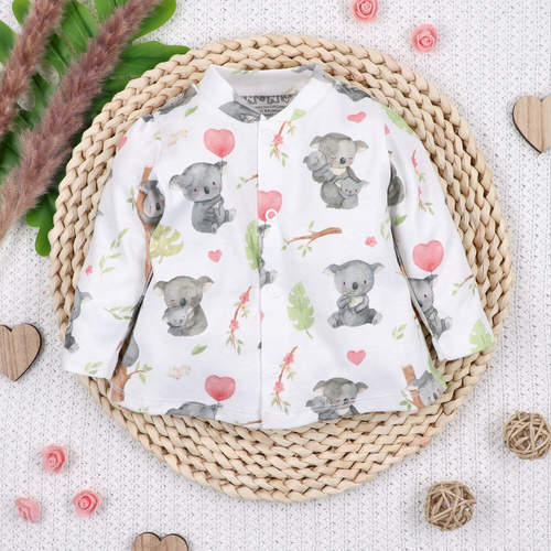 Nini Cardigan Nou-născut Sweet Koala 100% Bumbac Organic – Fabricat în Polonia
