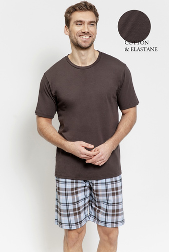 Taro 3578 Marcello pijama bărbați bumbac maro