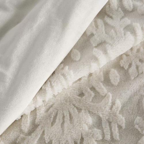 Pătură de Crăciun Blink 2 Eurofirany, crem și auriu