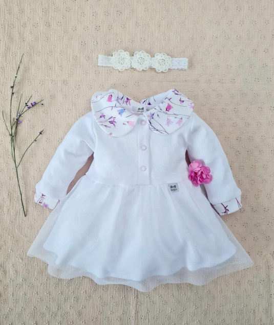 364B Rochie Calinka Marija - alb