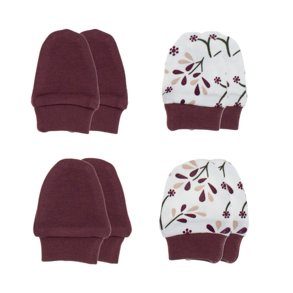 217083 Mănuși din bumbac Alisa Nicol pachet 4 – pentru bebeluși