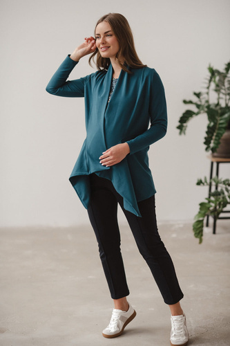 Cardigan de maternitate Mama Wrap Milk&Love, bleumarin