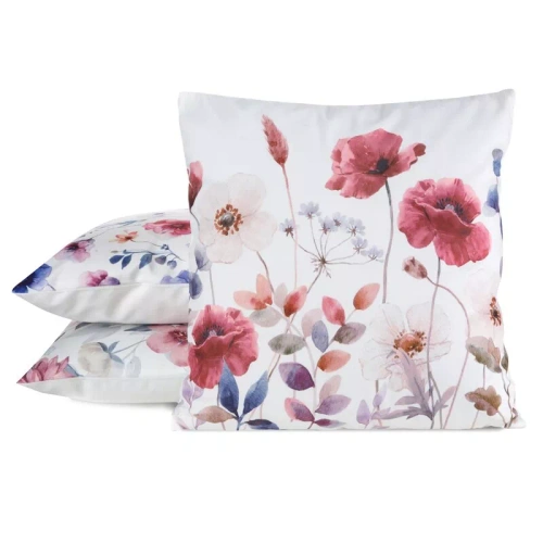 Față pernă 45x45 Mink 36 Eurofirany catifea flori decorativă