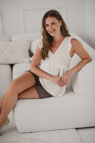 Bluza de maternitate si alaptare Milky Butterfly - confort si stil Crema Milk&Love