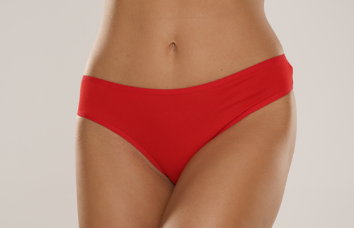 004 Limited Chiloți pentru femei De Lafense - clasic, talie joasă, viscoză - roșu