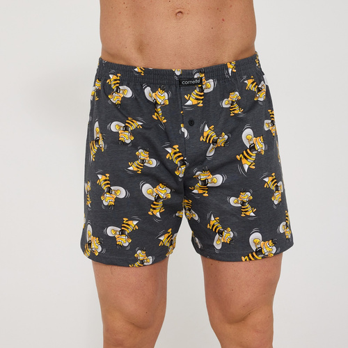 Boxeri bărbați Cornette Classic 001/187 011/187  Hornet – 100% bumbac, croială lejeră, șliț cu nasture, confort zilnic