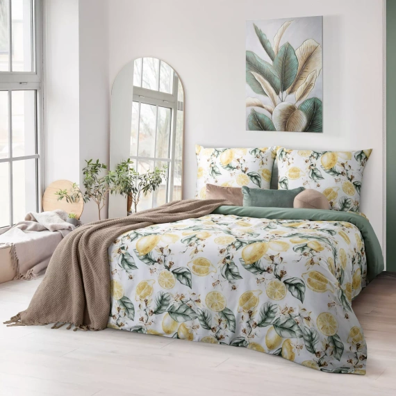 Eurofirany SPRING 91 lenjerie pat 100% bumbac satinat Oeko-Tex