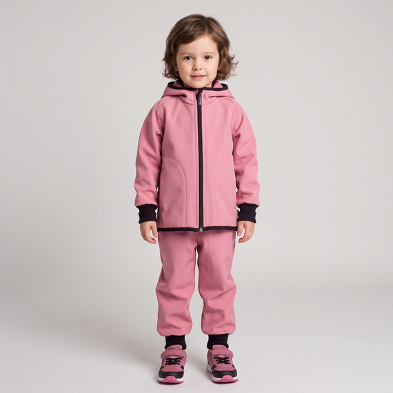 229001 Nicol Geacă softshell pentru fete cu glugă, polar, reflectorizantă