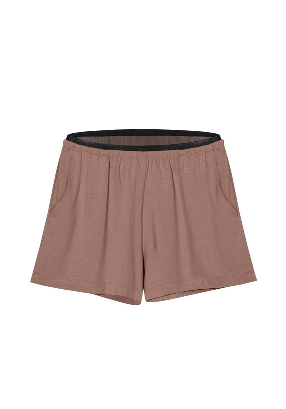 Pantaloni scurți pijama Mefemi Mila PDI1 vâscoză confort mokka