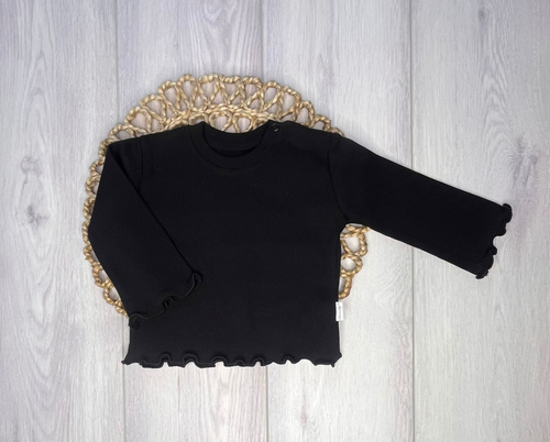 BI006 Bluza fetita cu maneca lunga Mamatti - neagra