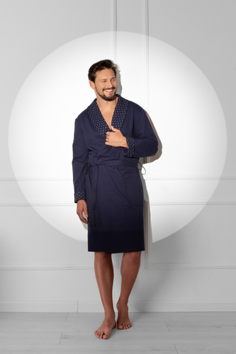 Halat pentru bărbați Gerard - 100% bumbac, croială clasică cu un finisaj elegant Modă italiană 