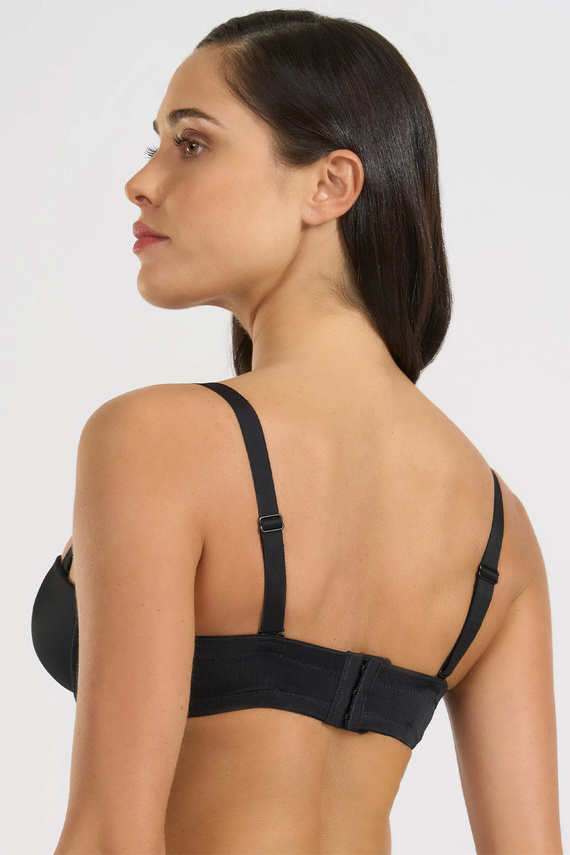 391 Sutien bandeau Nero Selene, cu armătură, bretele detașabile