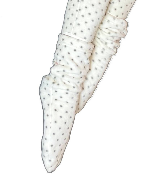 553/554 Wellsoft Smooth șosete de somn De Lafense - ecru puncte mici