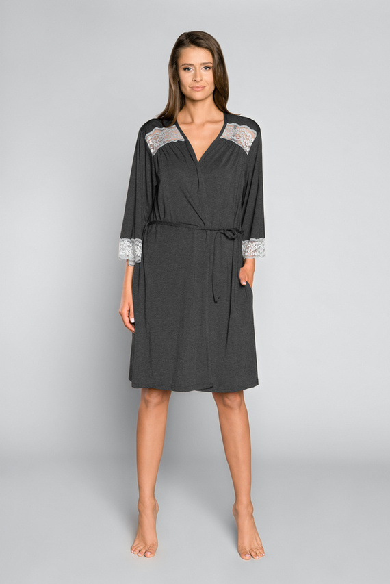 Halat pentru femei Sonata Italian Fashion dark mélange