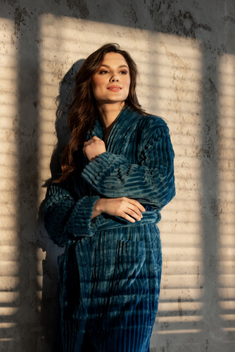 One And Only Long Momenti Per Me halat de baie turcoaz pentru femei