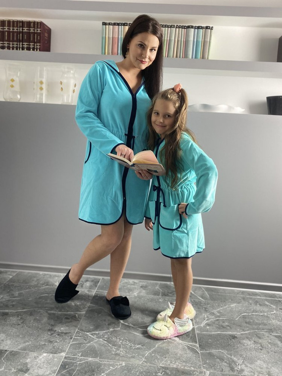 374 / 375 Halat de baie pentru copii Desiree - mentă