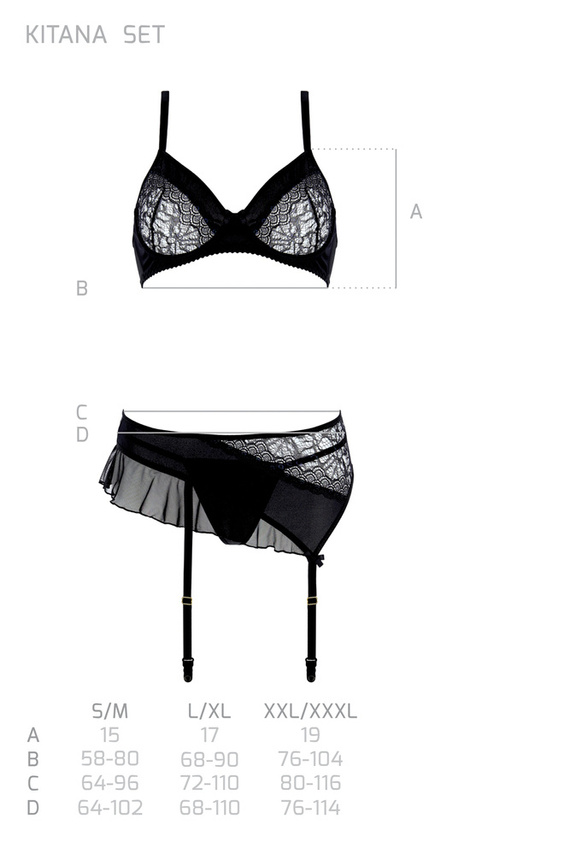 Kitasana Set Komplet Casmir czarny 