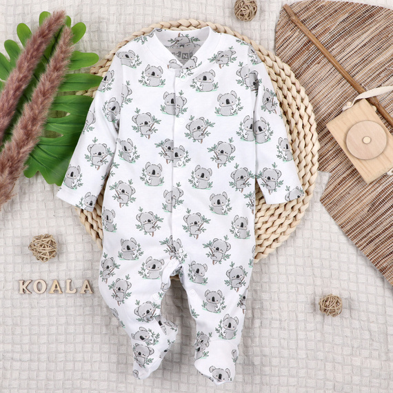 ABN-5206 Salopetă pentru bebeluși Nini Sweet Koala 100% bumbac organic
