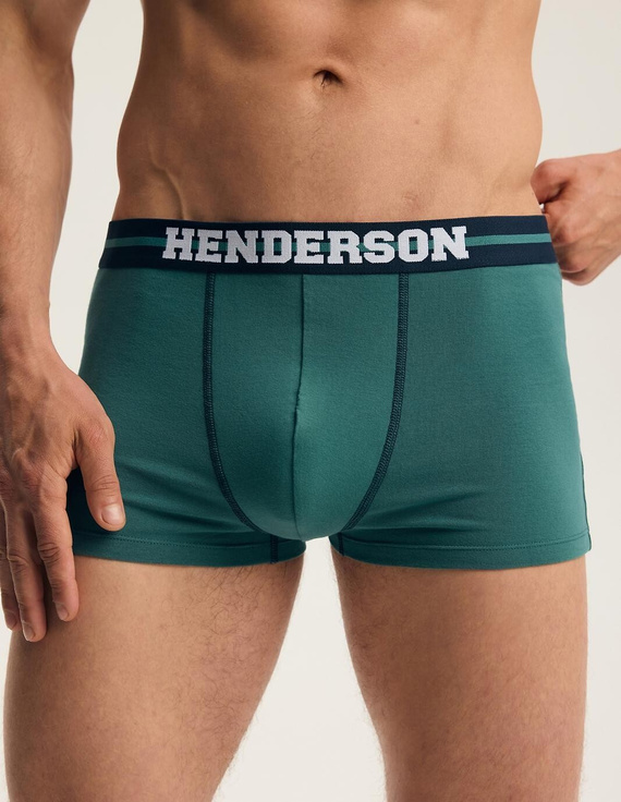 Bokserki bărbați Henderson 46098 Find2 2-pack din bumbac cu talie lată și logo