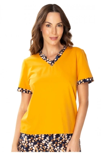 86672 Lucy Bluză de pijama pescăruş portocaliu