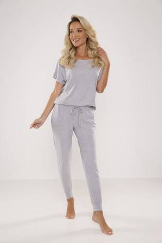 524 Paula Pijama de damă De Lafense - melange deschis