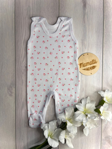 Pijama pentru bebeluși Mamatti SC15330 Flori – Bumbac, Confortabil
