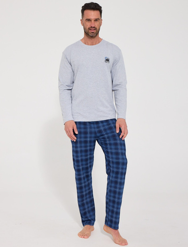 Pijamale bărbați Cornette 124/339 Grizzly gri bumbac pantaloni lungi