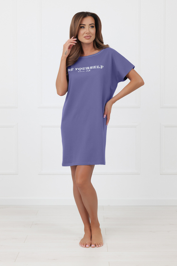 Cămașă de noapte damă Rima Italian Fashion 100% bumbac mânecă scurtă