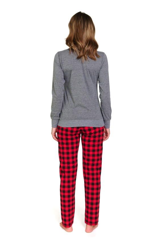 Pijamale de damă 7343 Gri închis Doctor Nap – 100% bumbac