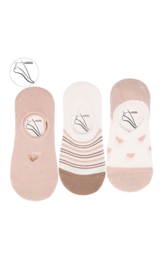 CDB200-400 Balerini dama Hearts and Stripes Moraj, mix color