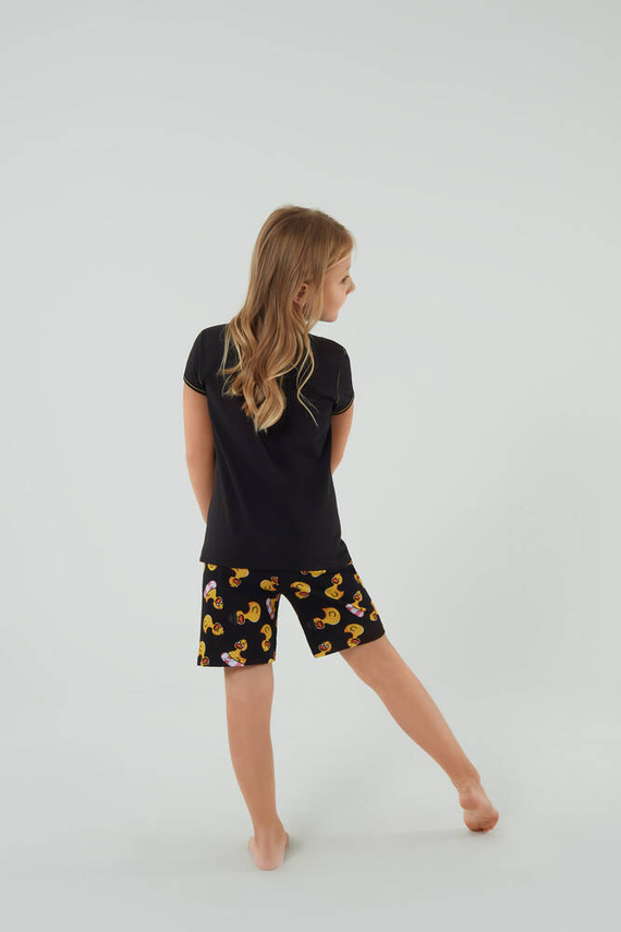 Pijama pentru fete Anatre Italian Fashion - negru/print 
