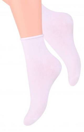 art.125 Bamboo Ciorapi dama Steven - 002 alb