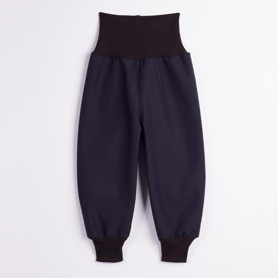 Nicol Pantaloni softshell copii 229054 polar talie înaltă cu manșete - bleumarin