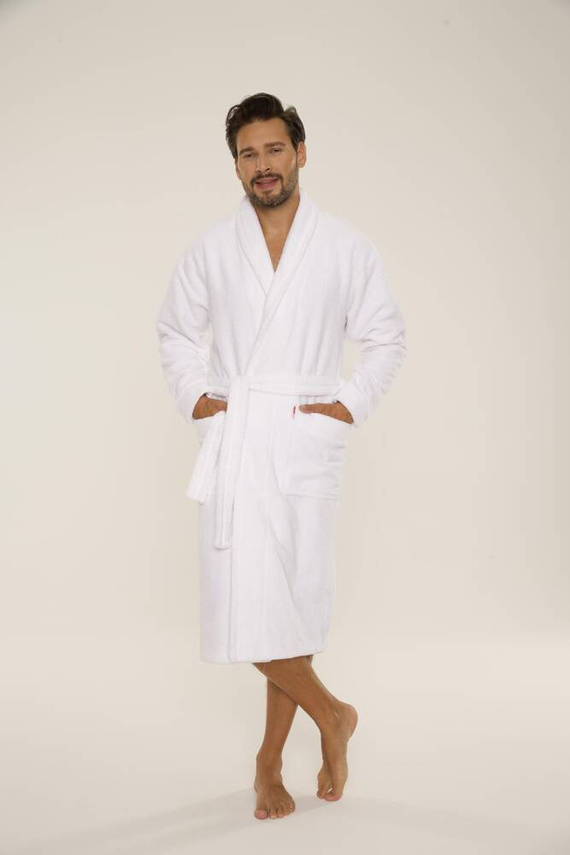 735 Manuele halat de bărbați De Lafense - alb