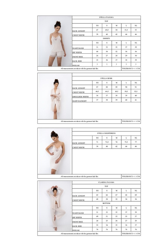 Pijama damă Sensis Stella bej – pijama de vară din modal cu dantelă