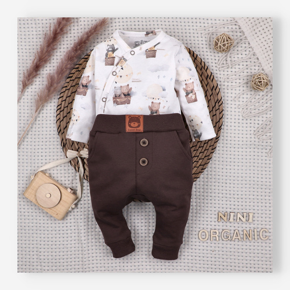 Body Nini Balloon Friends 100% cotone biologico, prodotto in Polonia