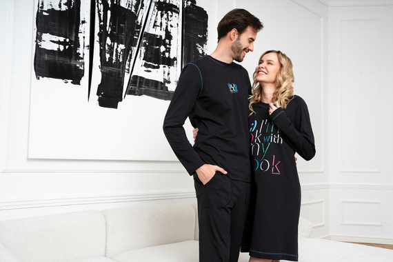 Cămașă de noapte Olza Italian Fashion - negru