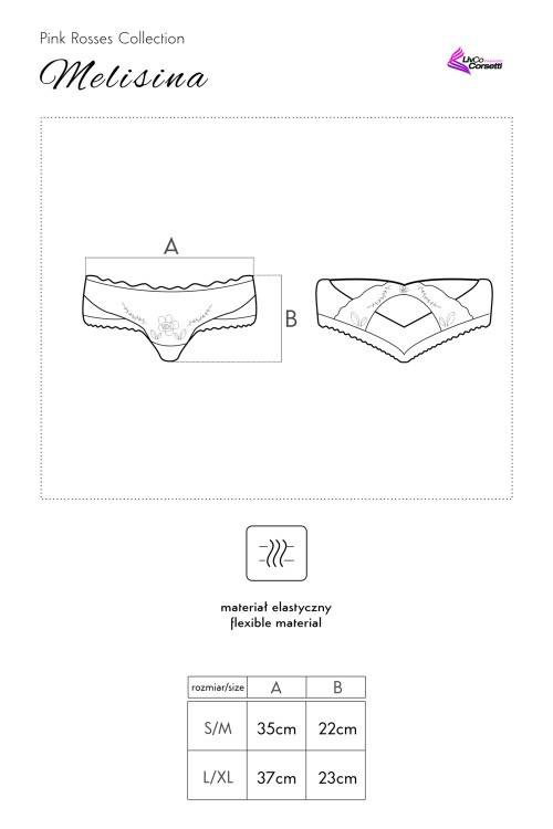 Melisina LC 90432 Figi damskie LivCo Corsetti Fashion - bordowy