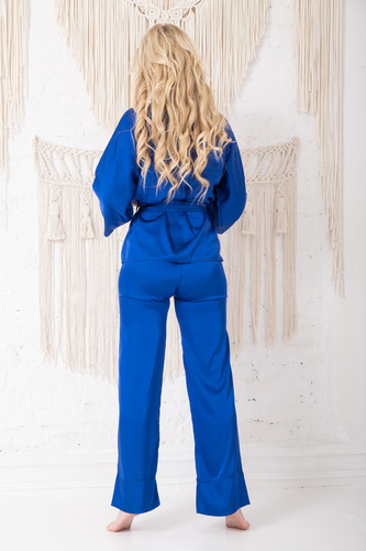 Perai Set pijama pentru femei Kalimo - albastru regal 