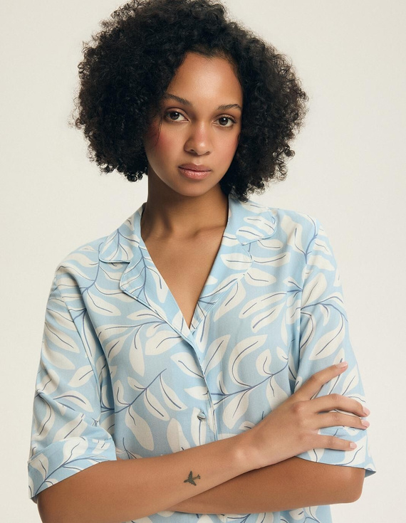 Pijama damă 44482 Estes 100% vâscoză cu nasturi