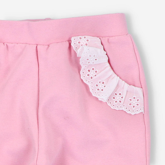 BOB-0011 Pantaloni de trening pentru fete By o Baby roz