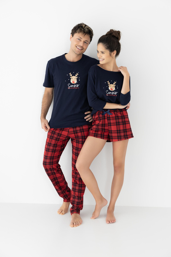 Pijamale Sensis Nathan pentru bărbați - bleumarin