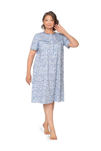 203 Cămașă de noapte cu fermoar Bogna I Martel - albastru 26