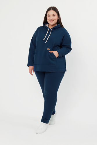 Lagos Ladies' hanorac cu glugă Italian Fashion - denim