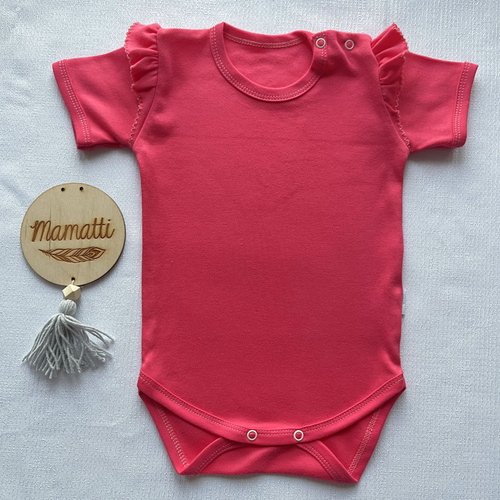 BK14323 Body Mamatti cu mâneci scurte - coral