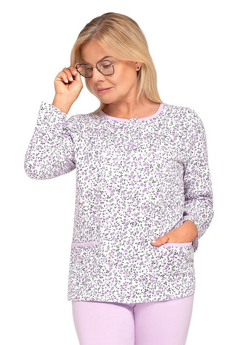 Pijamale Kasia III 267 Martel violet – pijamale de damă din bumbac, prinse cu nasturi