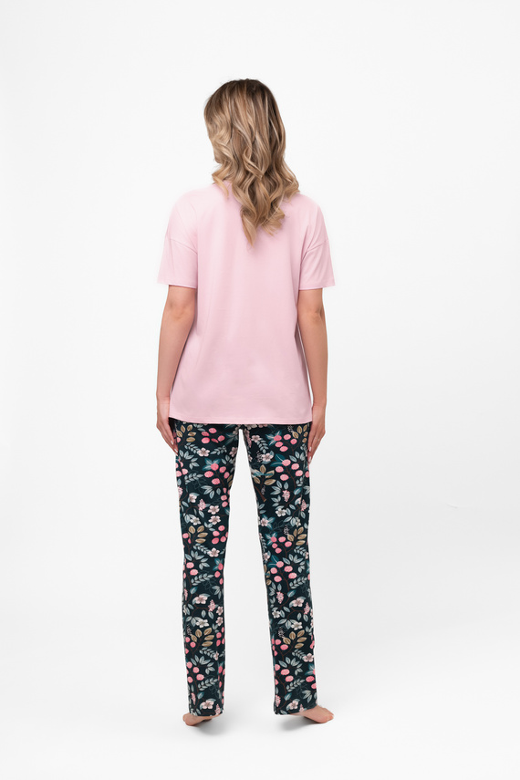 Pijama din bumbac pentru femei Marisal - mânecă scurtă, pantaloni lungi Italian Fashion  