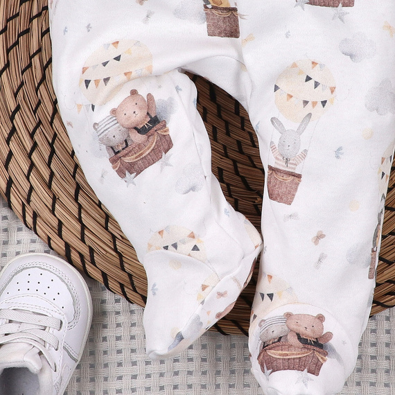 Nini Pantalonași Nou-născut  Balloon Friends 100% Bumbac Organic – Polonia